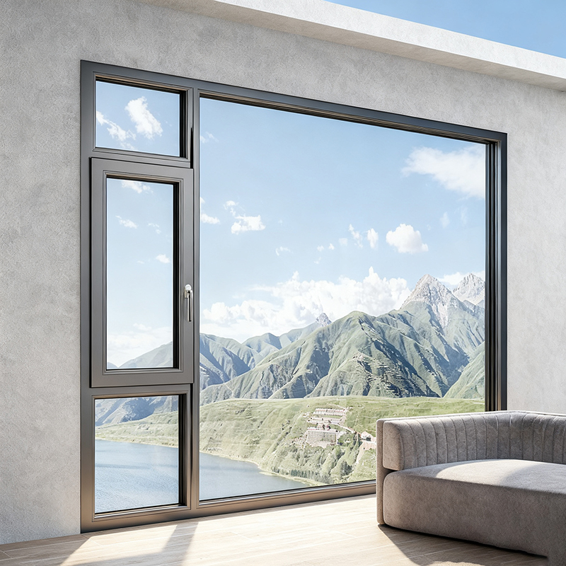 68 SERIES ALUMINUM CASEMENT WINDOW WITH INTEGRATED SCREEN Residence scene
