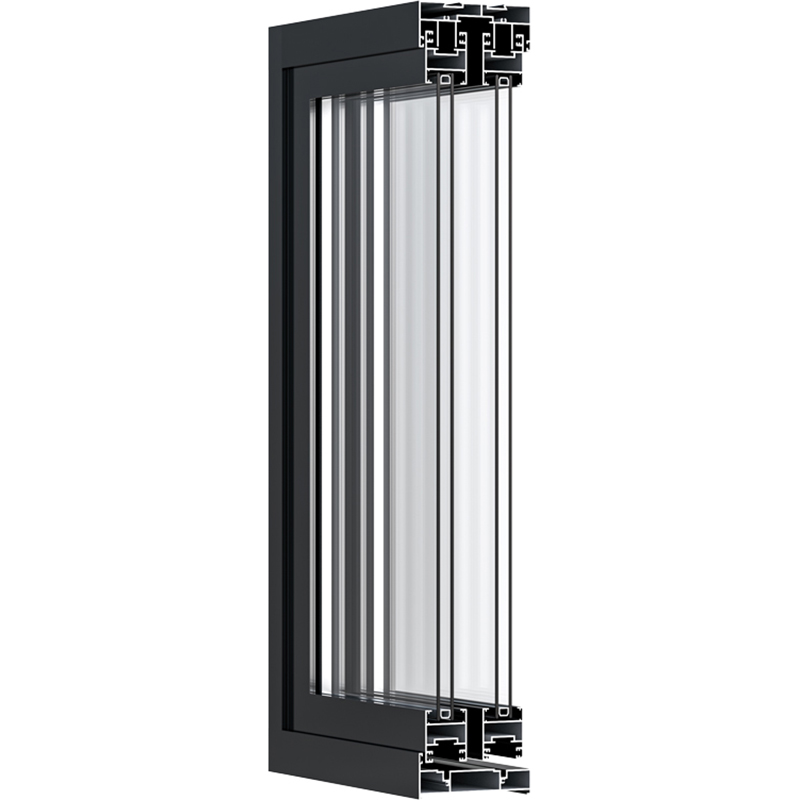 40 Series Aluminum Sliding Door Profile Detail Diagram