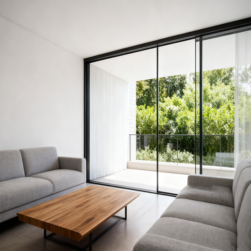 4516 SERIES MINIMALIST DESIGN ALUMINUM SLIDING DOOR Living Room Scene