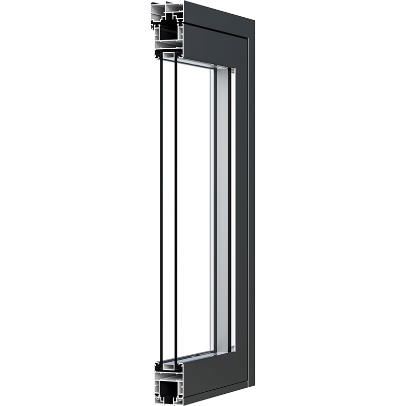 75 Series Aluminum BI-FOLDING DOOR Profile Detail Diagram