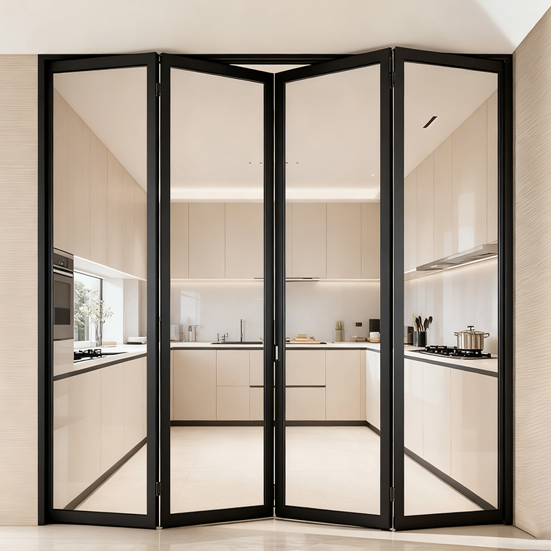80 SERIES THERMAL BREAK HEAVY DUTY BI-FOLDING DOOR Kitchen Scene