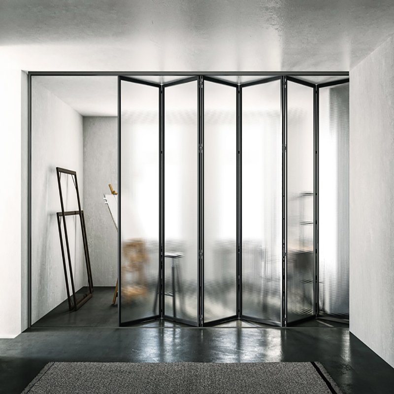 Aluminum PD Minimalist Mute Ultra-Slim Folding Door