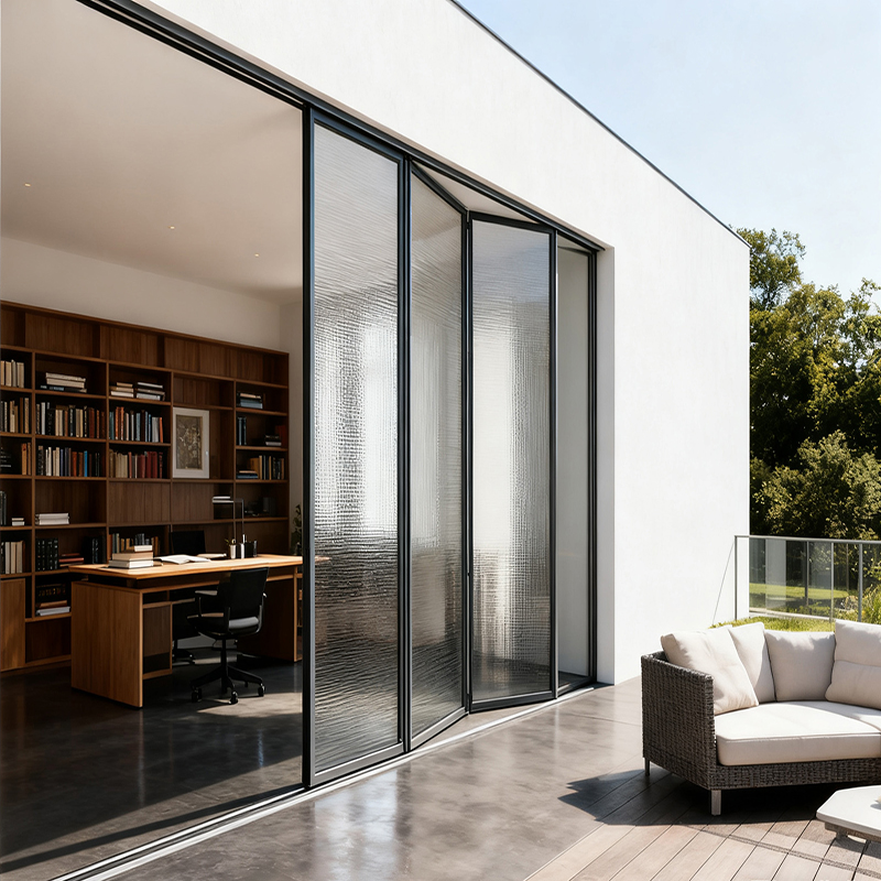 Aluminum PD Ultra-Narrow Folding Door Balcony Scene