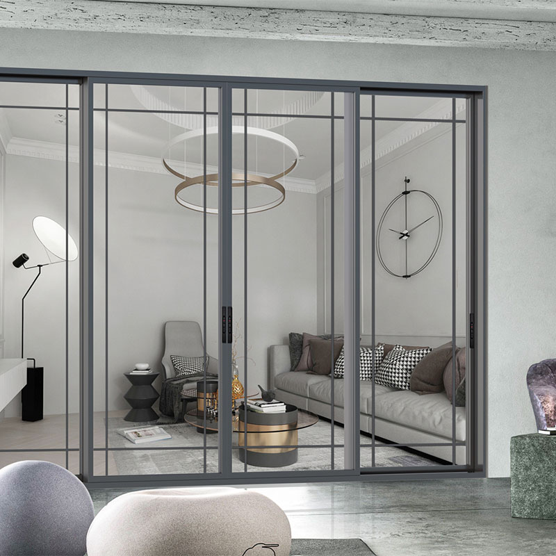 40 SERIES MODERN MINIMALIST OUTDOOR BALCONY SLIDING DOORS living room scene