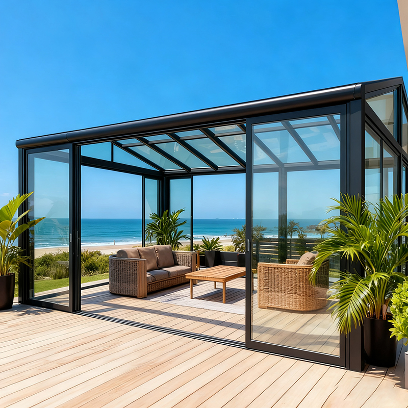 Customizable Aluminum Glass Sunroom Villa scene.
