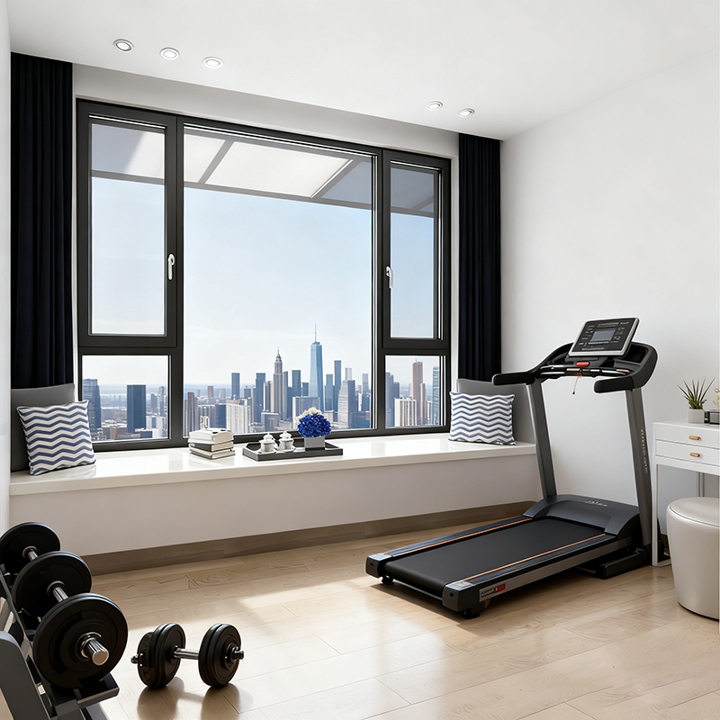 The 50 Series Non-Thermal Break อลูมิเนียม CASEMENT WINDOW ฉากห้องนั่งเล่น