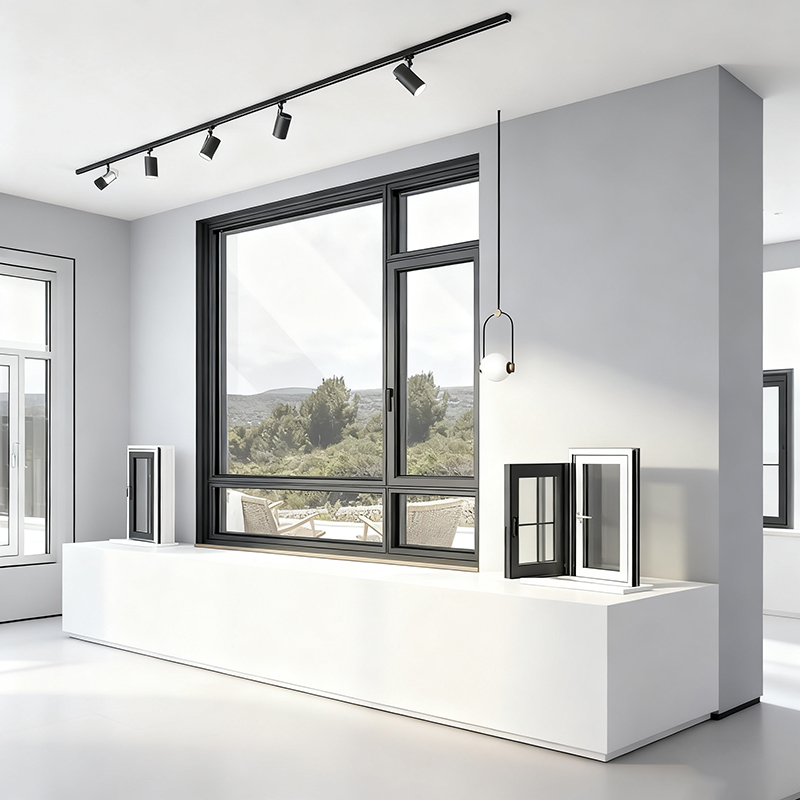 The 50 Series Non-Thermal Break อลูมิเนียม CASEMENT WINDOW ฉากโชว์รูม