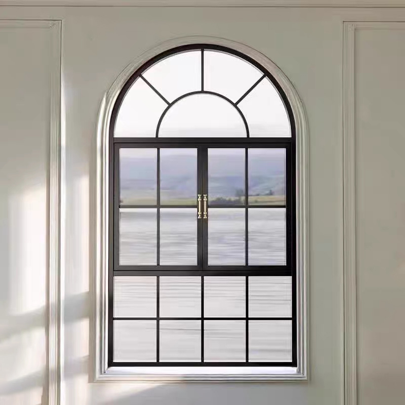 Aluminum Thermal Break French Soundproof Casement Window