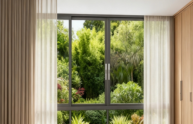 Aluminium sliding window