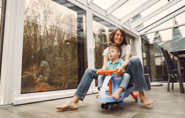 Sunroom as a sitting spot