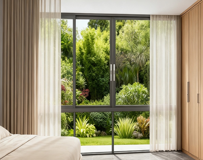 120 Series Aluminum Alloy Soundproof Glass Sliding Window