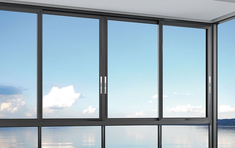 120 Soundproof Glass Sliding Window with Mesh