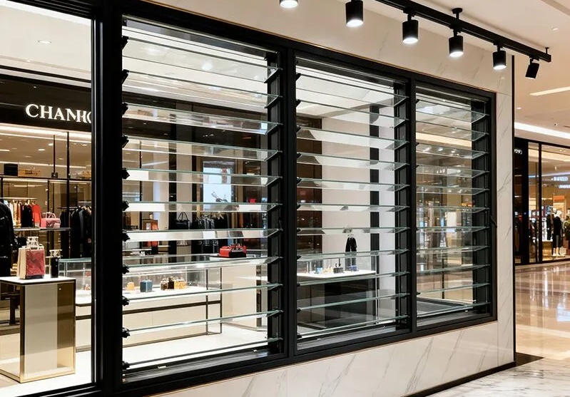 Aluminum Glass Louvre Windows for Marketing