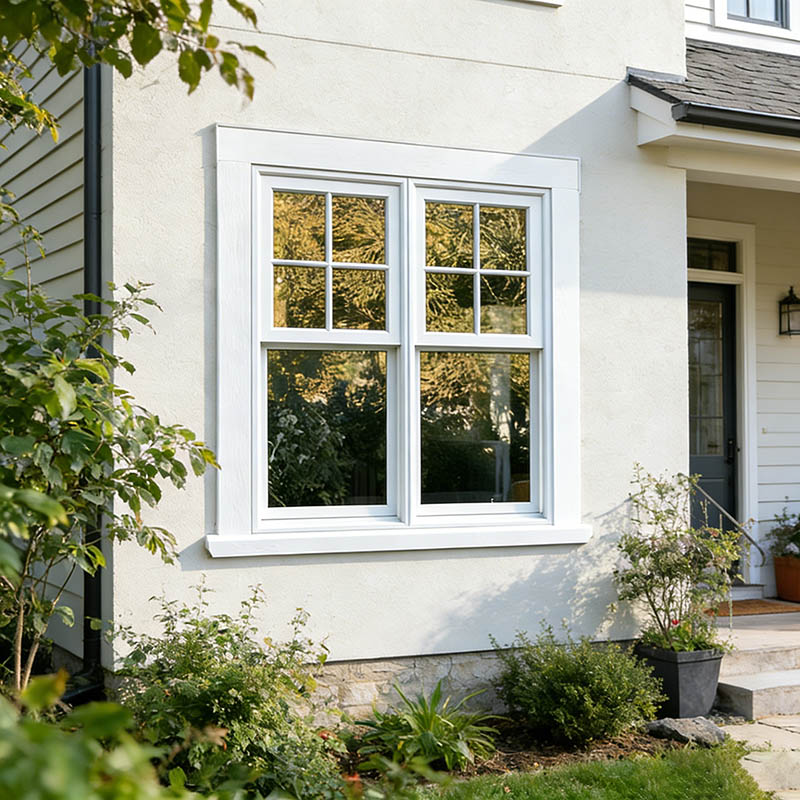 สไตล์อเมริกันคู่กระจกเดี่ยวแขวนหน้าต่างที่อยู่อาศัย ฉาก