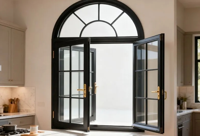 Aluminum Thermal Break French Soundproof Casement Window