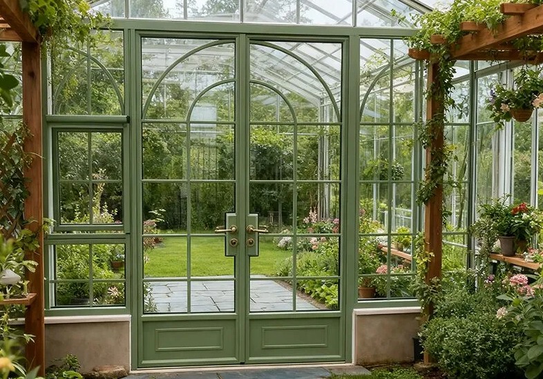 Aluminum Thermal Break French Swing Door