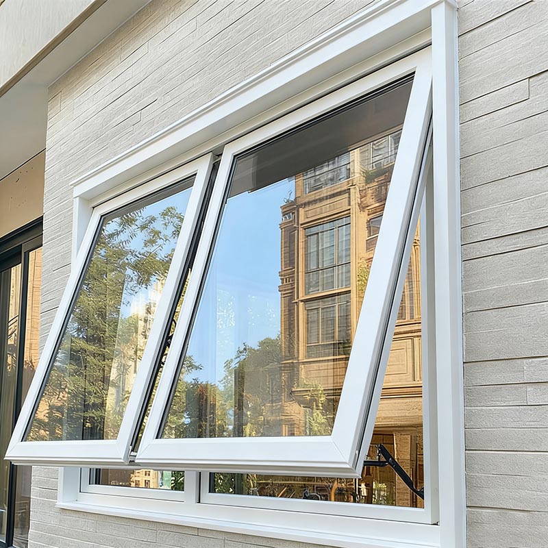 مزدوج الزجاج تصميم الألومنيوم ستارة نوافذ الإقامة المشهد.