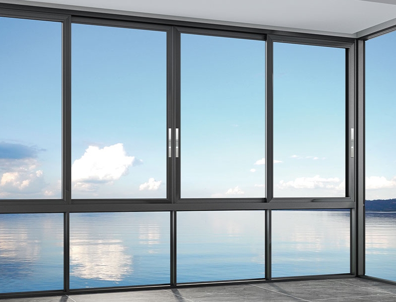 The windows have thin edges for an unobstructed view