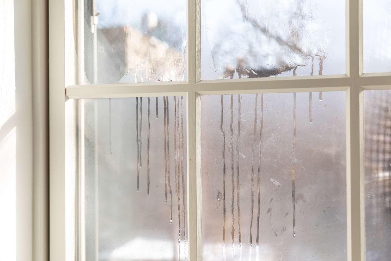 Causes and structural damages of seasonal window condensation