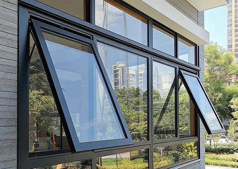 Awning Windows ventilate air while preventing rainwater intrusion efficiently