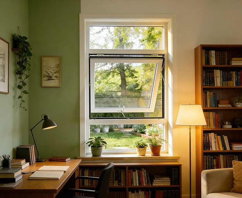 Coastal villas with durable, weather-resistant high-rise awning windows