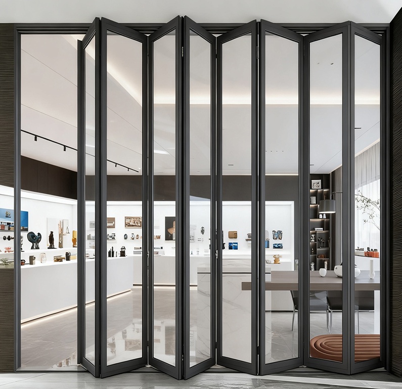 Durable folding doors with premium hardware and weather sealing