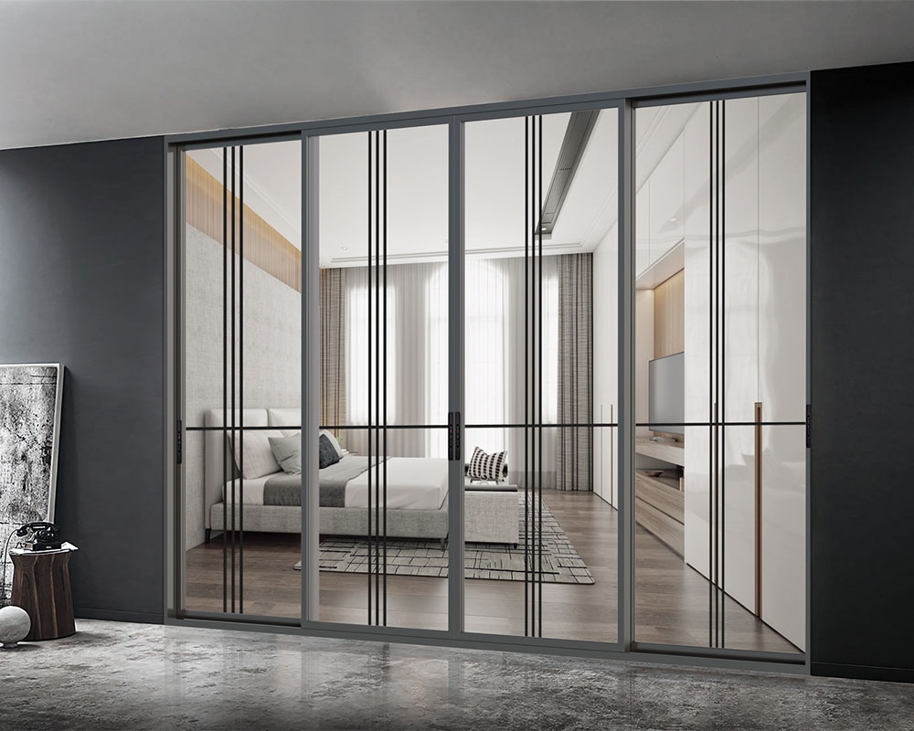 Panoramic aluminum sliding doors maximize space and seamless views