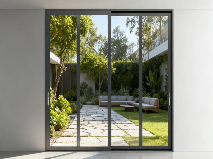 Home aluminium door design challenges include space weather energy noise sealing