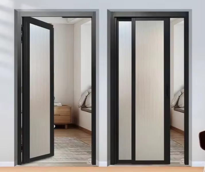PD door combines sliding and pivoting for space-saving operation