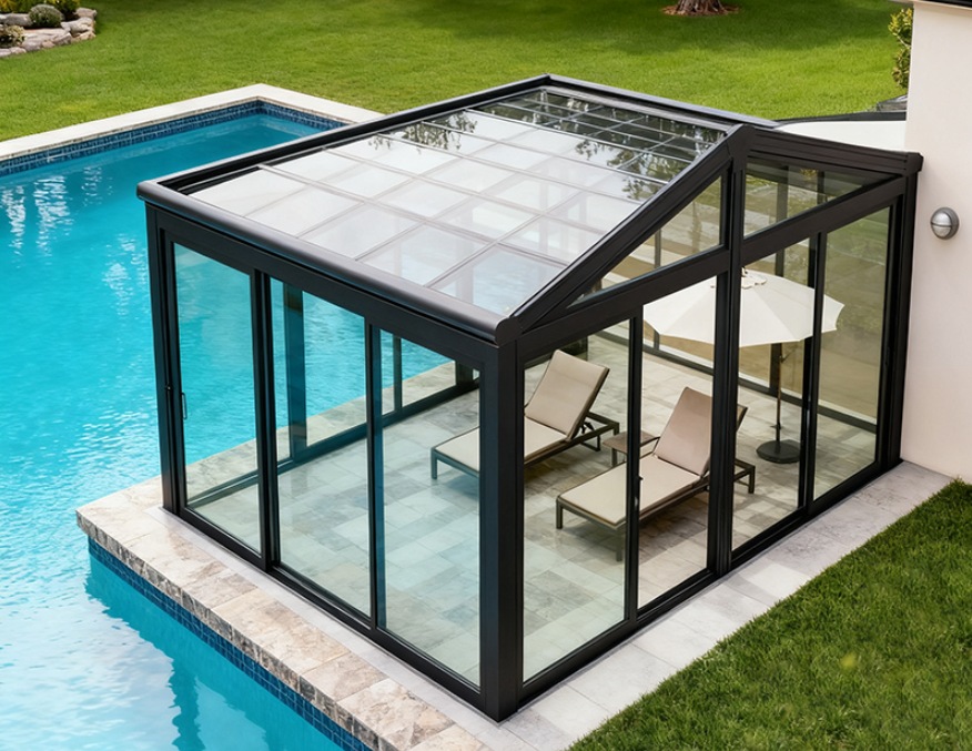 Weatherproof insulated sunroom windows keep interiors comfortable year round