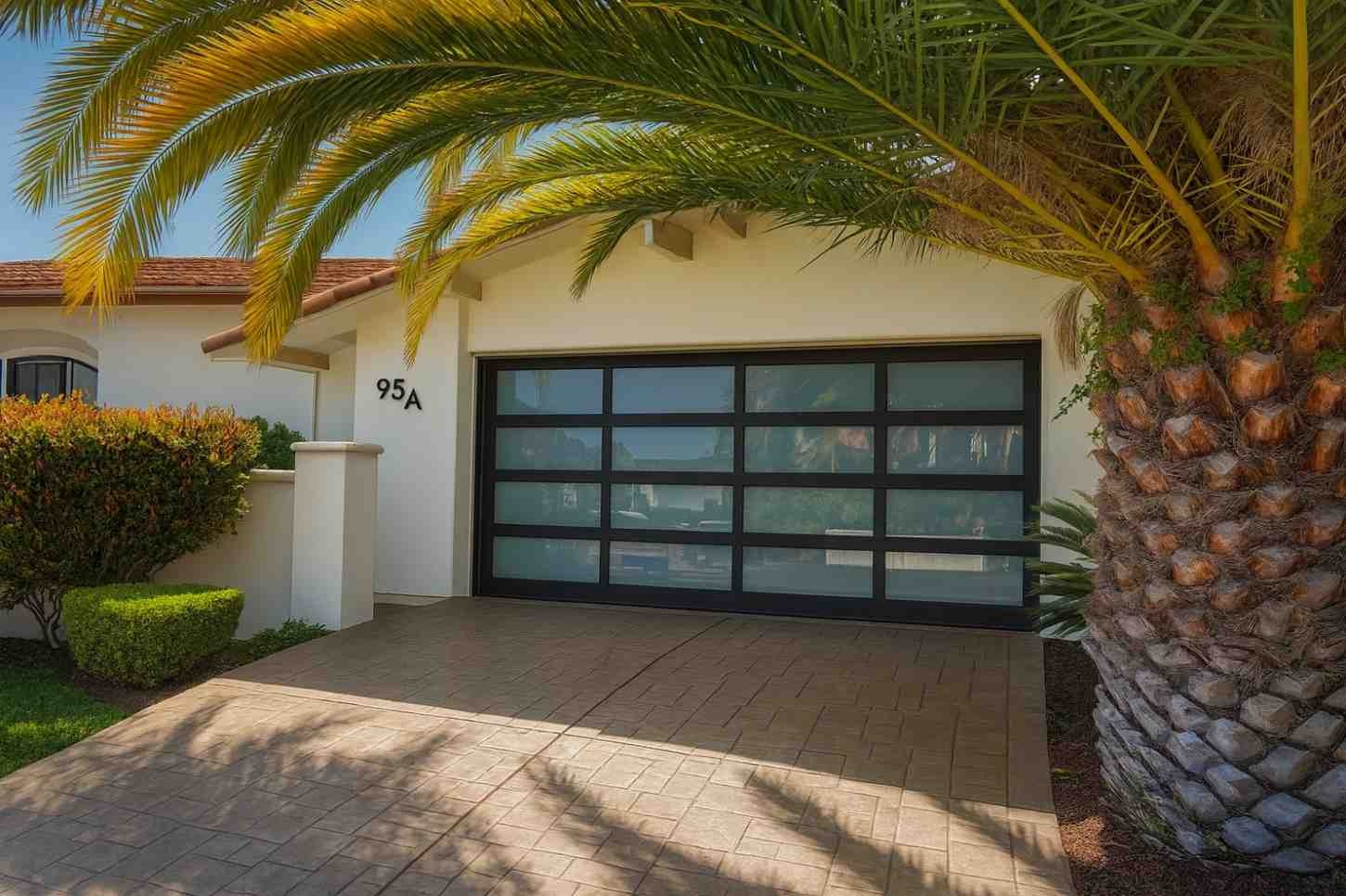 Coastal aluminum garage doors resist salt humidity and strong winds